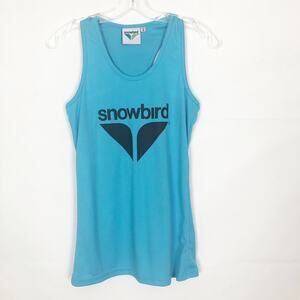 Snowbird Athleisure Blue Tank Top Size Small Breathable Lightweight